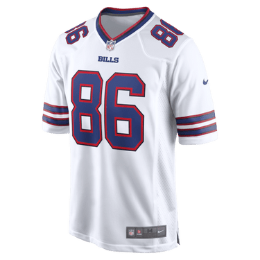 Buffalo Bills Dalton Kincaid Game Jersey White - Fabric and Crest Detail - Jersey Zone