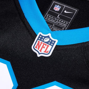 Carolina Panthers Tetairoa McMillan Game Jersey Black - View 5 - Jersey Zone