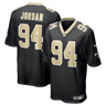 New Orleans Saints Cameron Game Jersey Black - Front View - Jersey Zone