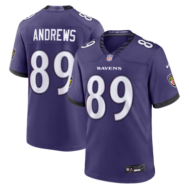 Baltimore Ravens Mark Andrews Game Jersey Purple - Back View - Jersey Zone