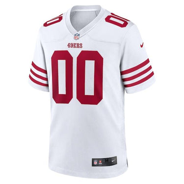 San Francisco 49ers Custom Game Jersey White - Fabric and Crest Detail - Jersey Zone