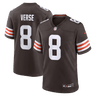 Cleveland Browns Jared Verse Game Jersey Brown - Front View - Jersey Zone