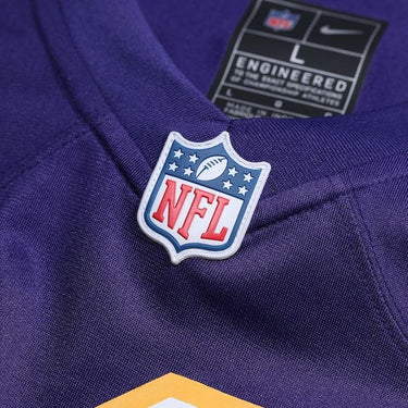 Minnesota Vikings Custom Game Jersey Purple - View 5 - Jersey Zone