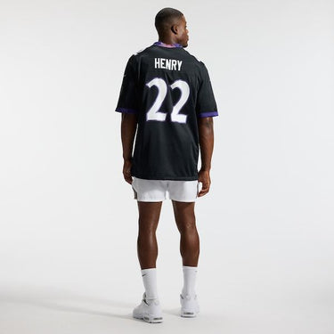 Baltimore Ravens Derrick Henry Alternate Game Jersey Black - View 6 - Jersey Zone