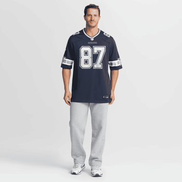 Dallas Cowboys Jake Ferguson Team Game Jersey Navy - View 8 - Jersey Zone