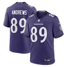Baltimore Ravens Mark Andrews Game Jersey Purple - Front View - Jersey Zone