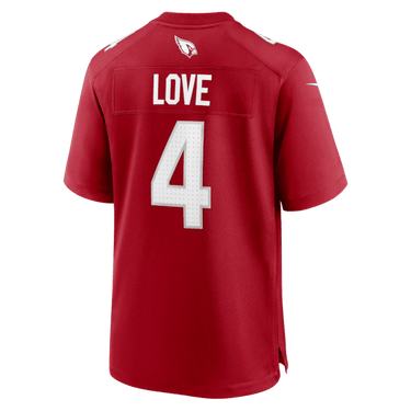 Arizona Cardinals Jeremiyah Love 2026 NFL Draft First Round Pick No. 3 Game Jersey Cardinal - View 6 - Jersey Zone