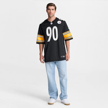 Pittsburgh Steelers T.J. Watt Game Jersey Black - View 8 - Jersey Zone