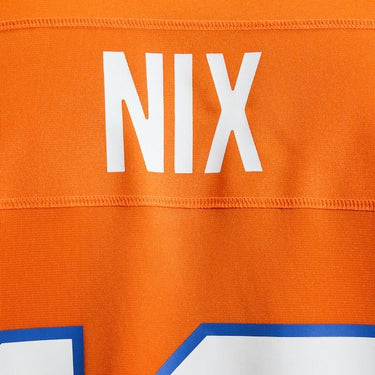 Denver Broncos Bo Nix Mile High Collection 1977 Throwback Game Jersey Orange - View 13 - Jersey Zone