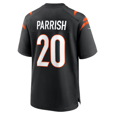 Cincinnati Bengals Lemar Parrish Team Retired Game Jersey Black - View 4 - Jersey Zone