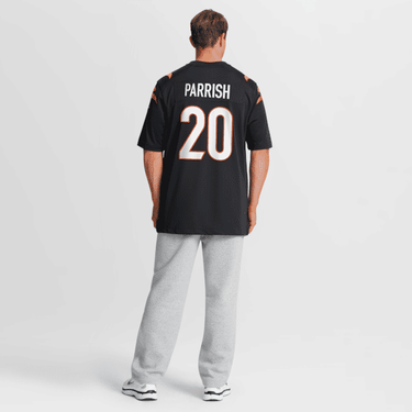 Cincinnati Bengals Lemar Parrish Team Retired Game Jersey Black - View 6 - Jersey Zone