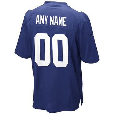 New York Giants Custom Game Jersey Royal - View 4 - Jersey Zone