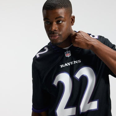 Baltimore Ravens Derrick Henry Alternate Game Jersey Black - View 11 - Jersey Zone