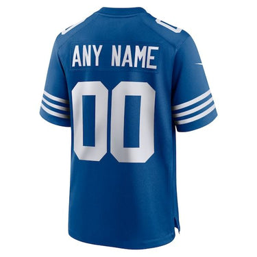 Indianapolis Colts Alternate Custom Game Jersey Royal - View 4 - Jersey Zone