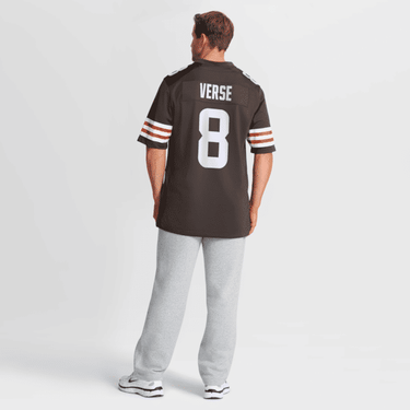 Cleveland Browns Jared Verse Game Jersey Brown - View 4 - Jersey Zone