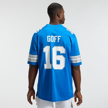 Detroit Lions Jared Goff Game Jersey Blue - View 4 - Jersey Zone