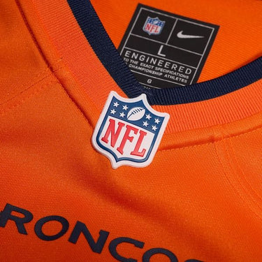 Denver Broncos Custom Game Jersey Orange - View 5 - Jersey Zone