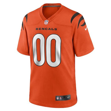 Cincinnati Bengals Alternate Game Custom Jersey Orange - Fabric and Crest Detail - Jersey Zone