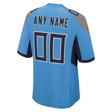 Tennessee Titans Alternate Custom Game Jersey Light Blue - View 4 - Jersey Zone
