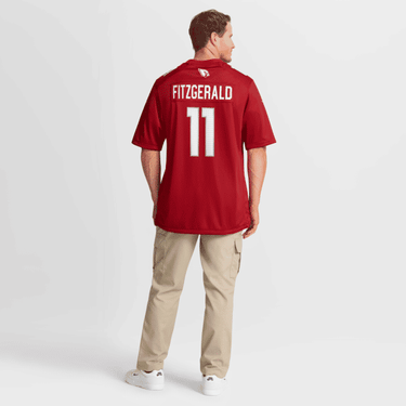 Arizona Cardinals Larry Fitzgerald Team Retired Game Jersey Cardinal - View 6 - Jersey Zone