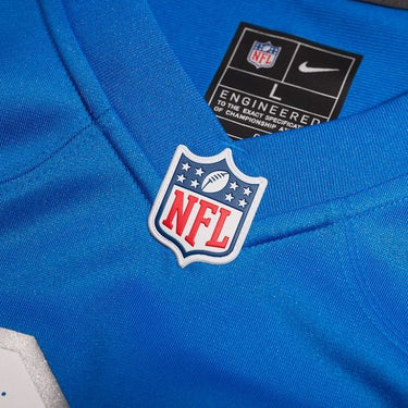 Detroit Lions Custom Game Jersey Blue - View 5 - Jersey Zone