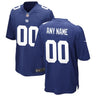 New York Giants Custom Game Jersey Royal - Front View - Jersey Zone
