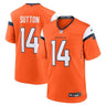 Denver Broncos Courtland Sutton Mile High Collection Game Jersey Orange - Front View - Jersey Zone