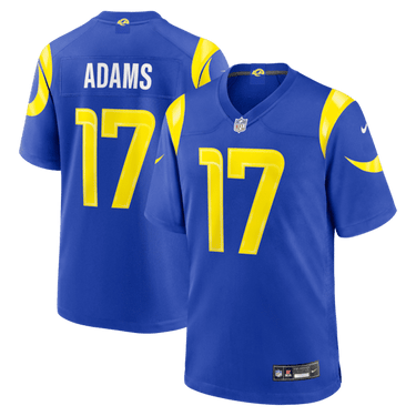Los Angeles Rams Davante Adams Game Jersey Royal - Front View - Jersey Zone