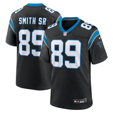 Carolina Panthers Steve Smith Sr. Retired Player Game Jersey Black - Back View - Jersey Zone