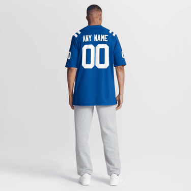 Indianapolis Colts Custom Game Jersey Royal - View 9 - Jersey Zone
