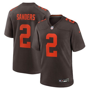 Cleveland Browns Shedeur Sanders Alternate Game Jersey Brown - Front View - Jersey Zone