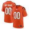 Cincinnati Bengals Alternate Game Custom Jersey Orange - Front View - Jersey Zone