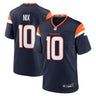 Denver Broncos Bo Nix Alternate Game Jersey Navy - Front View - Jersey Zone