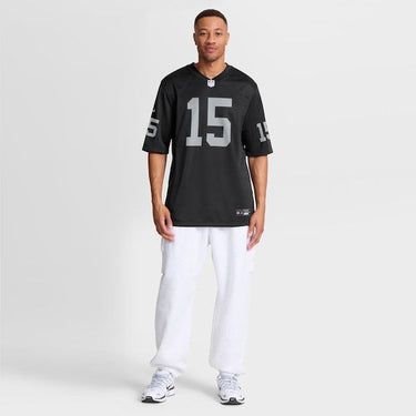 Las Vegas Raiders Fernando Mendoza 2026 NFL Draft First Round Pick No. 1 Game Jersey Black - View 5 - Jersey Zone