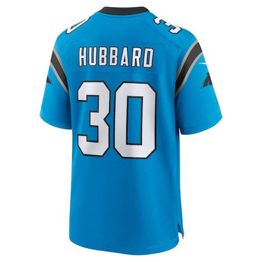 Carolina Panthers Chuba Hubbard Alternate Game Jersey Blue - View 4 - Jersey Zone