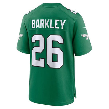 Philadelphia Eagles Saquon Barkley Alternate Game Jersey Kelly Green - View 4 - Jersey Zone